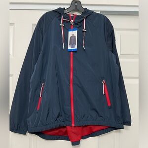 Tommy Hilfiger Navy Blue Jacket with Red Inside